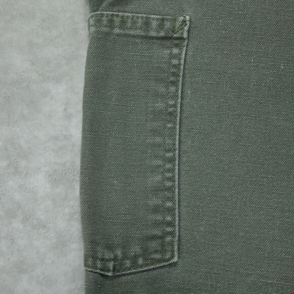 Vintage Y2K Carhartt B25 MOS Moss Green Carpenter Shorts 33x8.15 - Picture 5 of 13